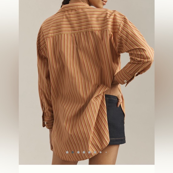 Anthropologie The Bennet Buttondown Shirt by Maeve Size L - Picture 3 of 15